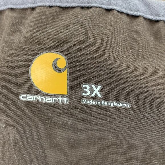 Carhartt Scrub Top Medical Shirt Mens Size 3X Gray V-Neck Short Sleeve Pocket - Picture 7 of 9